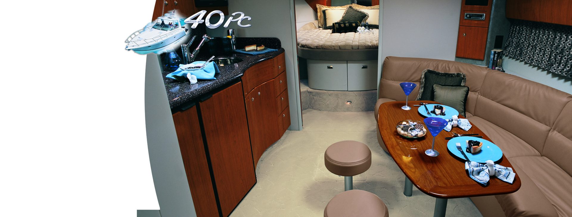 Luxurious cabin lounge